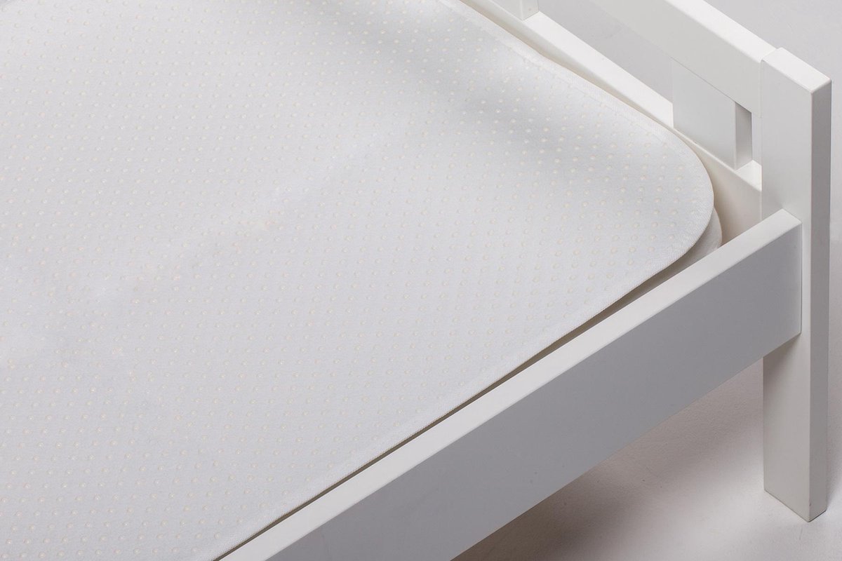 Matrasbeschermer Latex Noppen-140 X 200 Cm - Wit