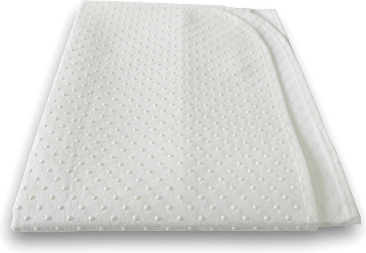 Matrasbeschermer Latex Noppen-140 X 200 Cm - Wit