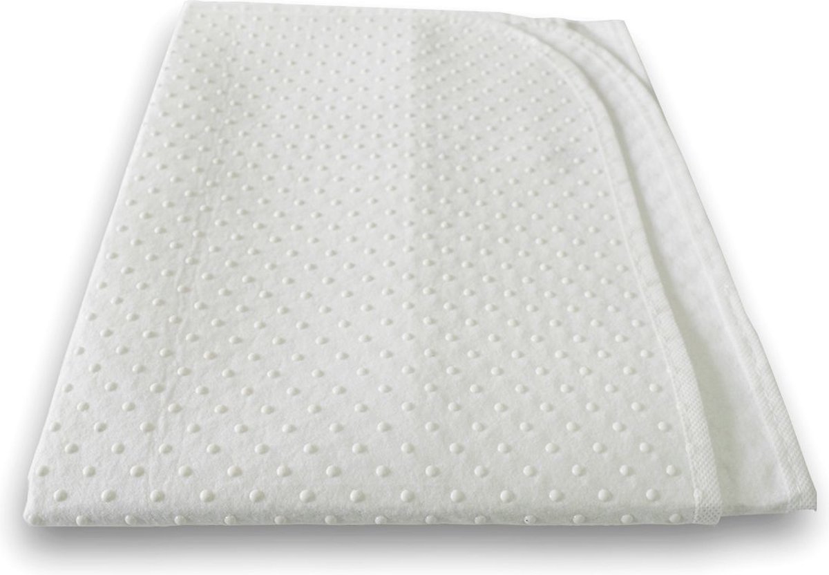 Matrasbeschermer Latex Noppen-90 X 200 Cm - Wit