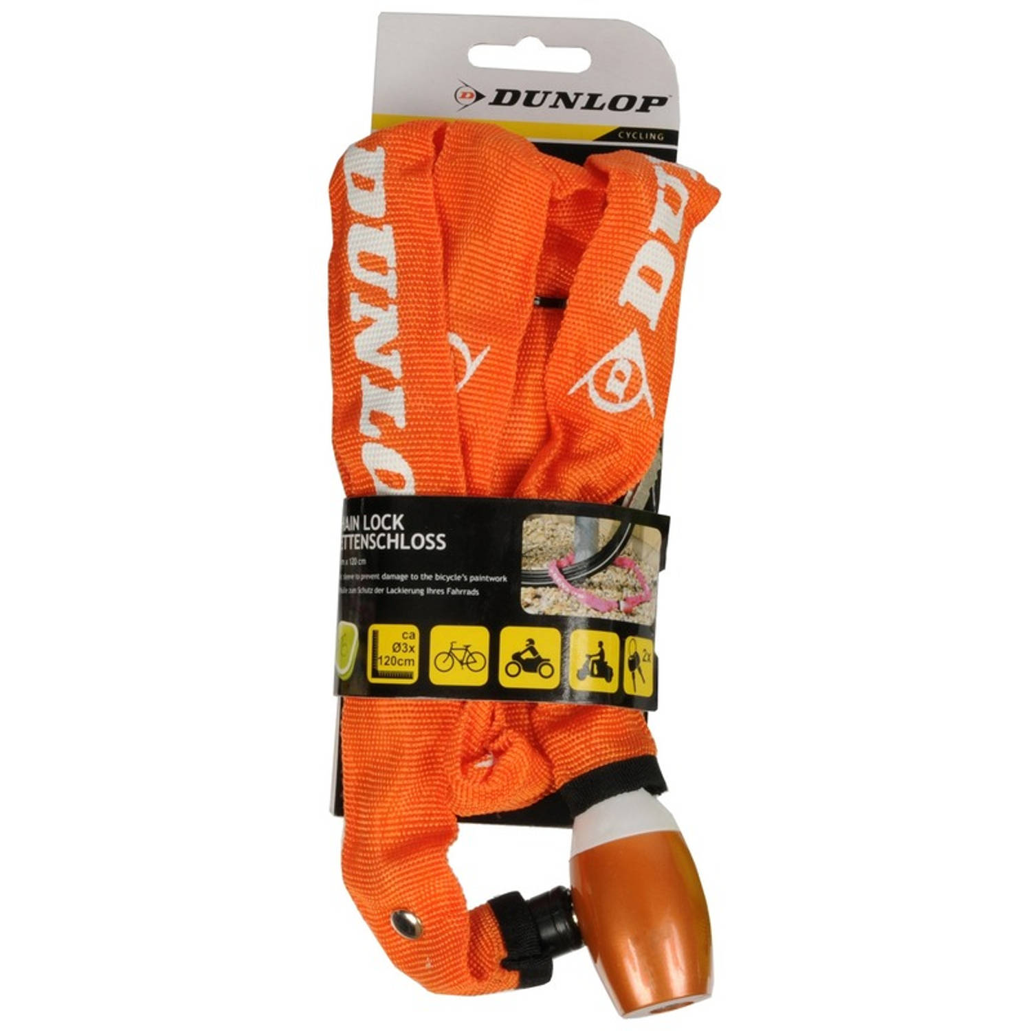 Dunlop Fiets Kettingslot - Oranje