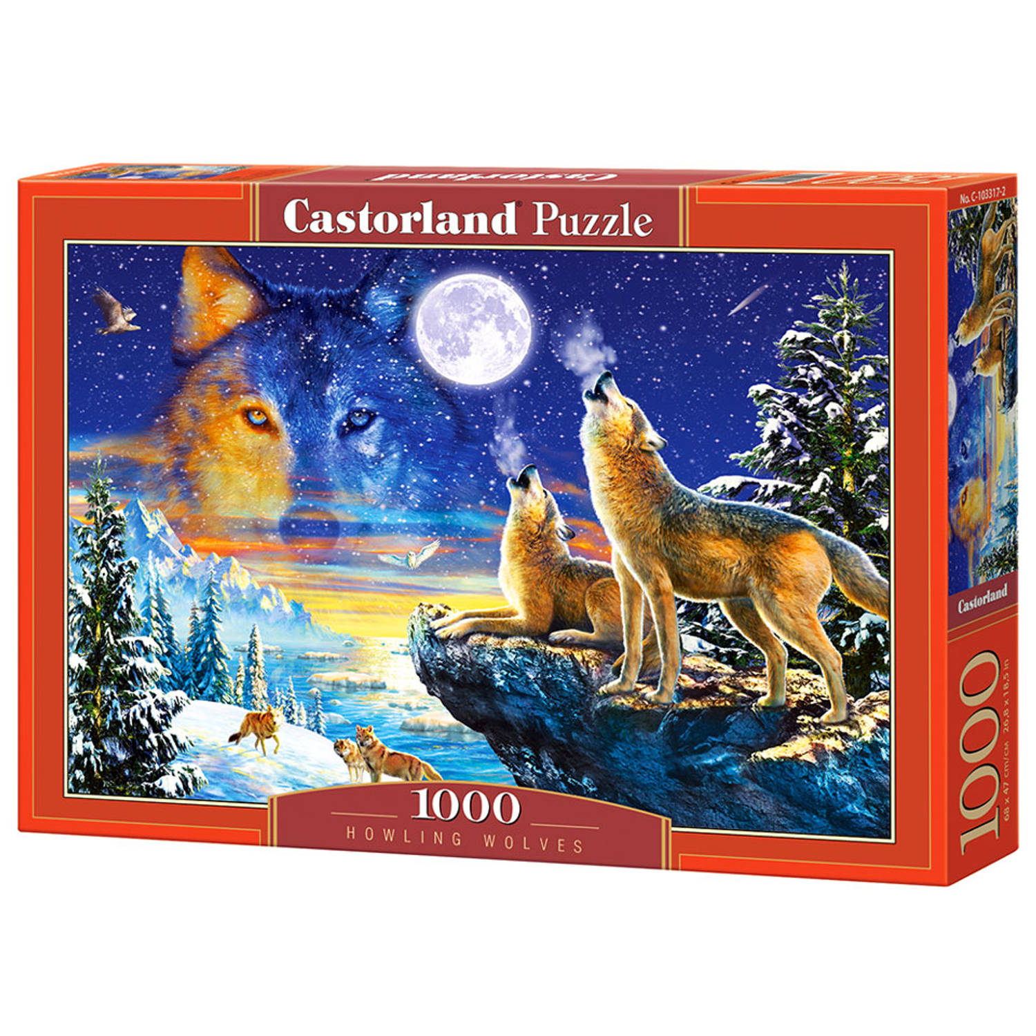 Castorland Puzzel Huilende Wolven - 1000 Stukjes