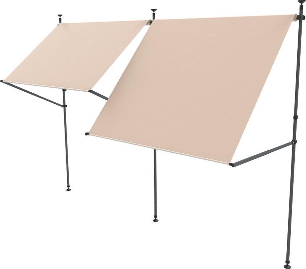 Nesling Balkon Zonnescherm Koppelstuk - Grijs