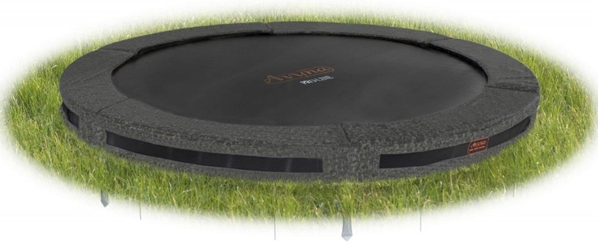 Avyna Pro-line Inground Ronde Trampoline ø 430 Cm Camouflage - Grijs