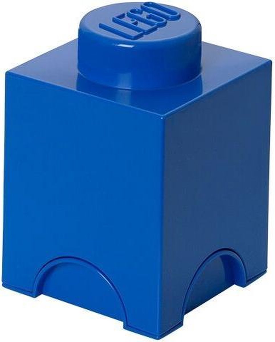 Lego Brick 1 Opbergbox - - Blauw