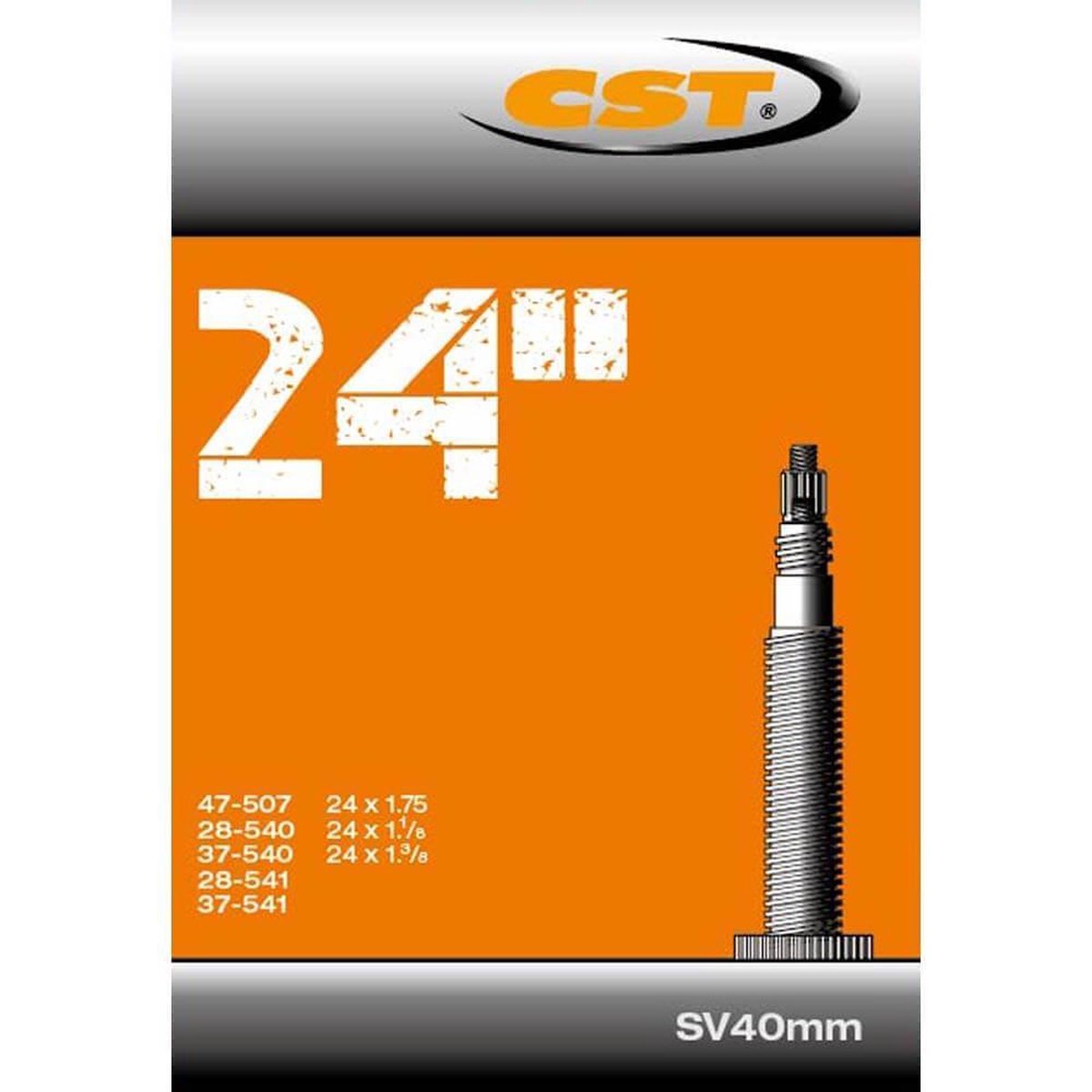 CST Binnenband 24 X 1.75/1 3/8(28/47-507/541) Fv 40 Mm - Zwart