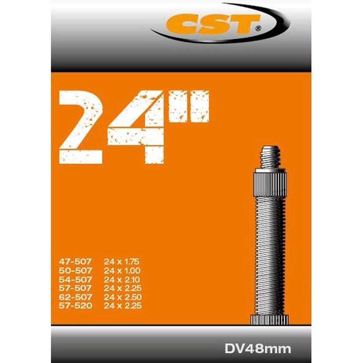 CST Binnenband 24 X 1.75/2.25 (47/62-507) Dv 48 Mm - Zwart