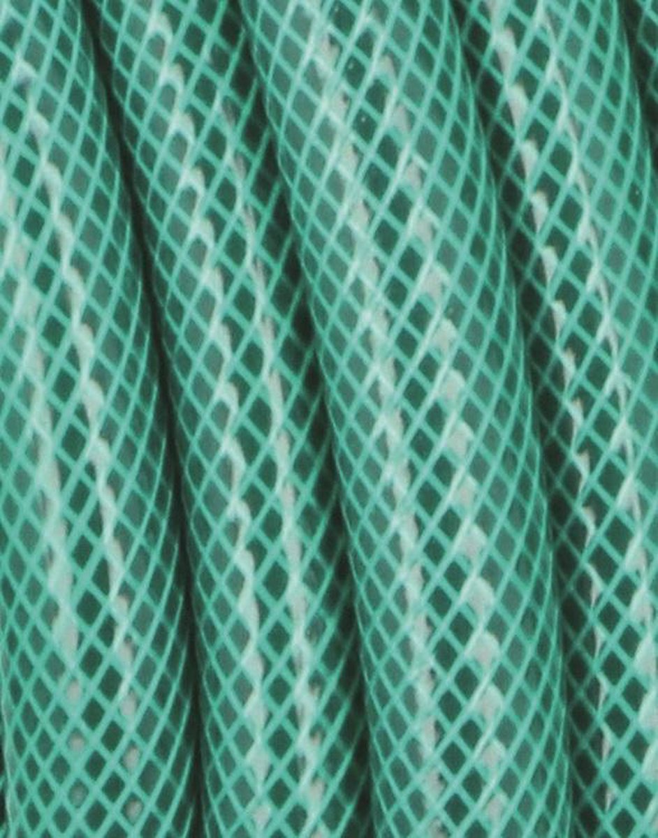 Kinzo Garden Tuinslang - 15m - Diameter 1,4cm - 3 Lagen - Incl. Sproeistuk En 3 Koppelstukken - Groen