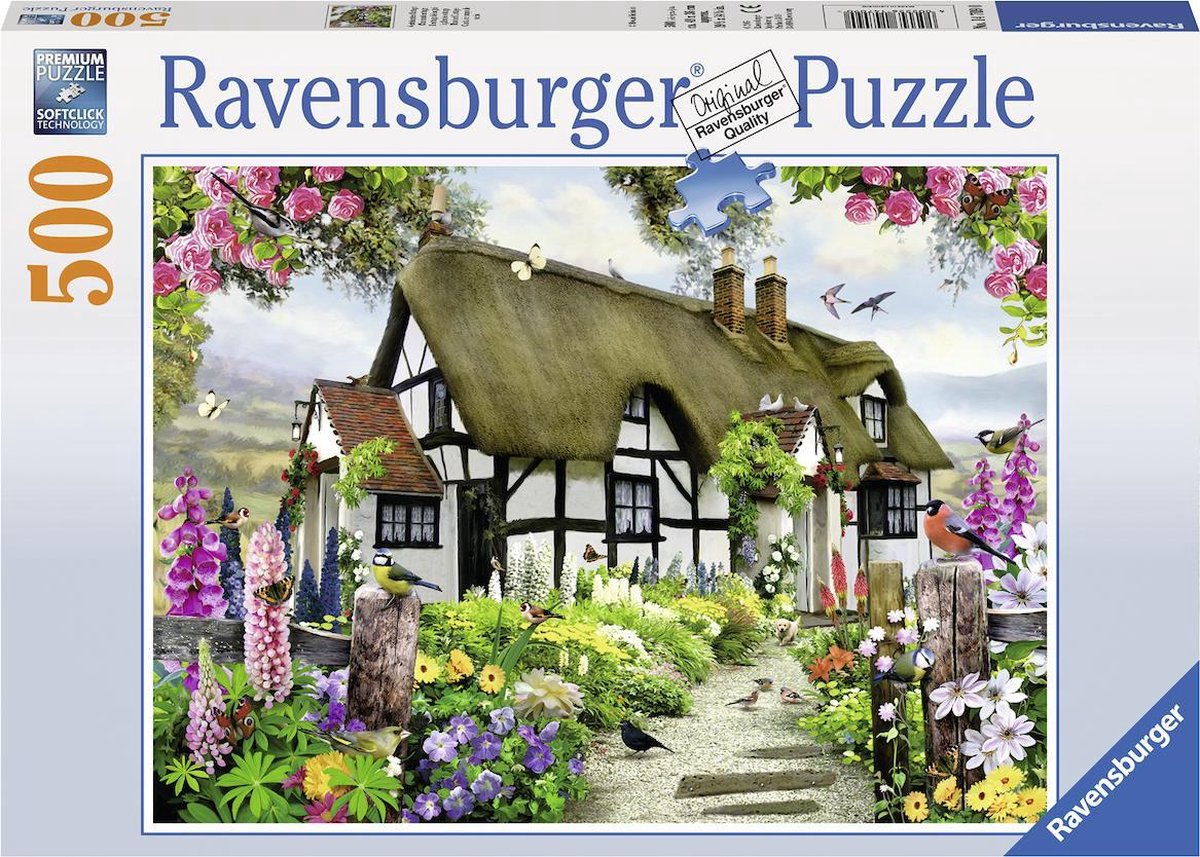 Ravensburger Puzzel Idyllische Cottage - 500 Stukjes