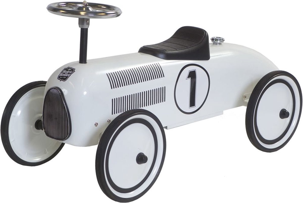 Retro Roller Loopauto Lewis - Wit