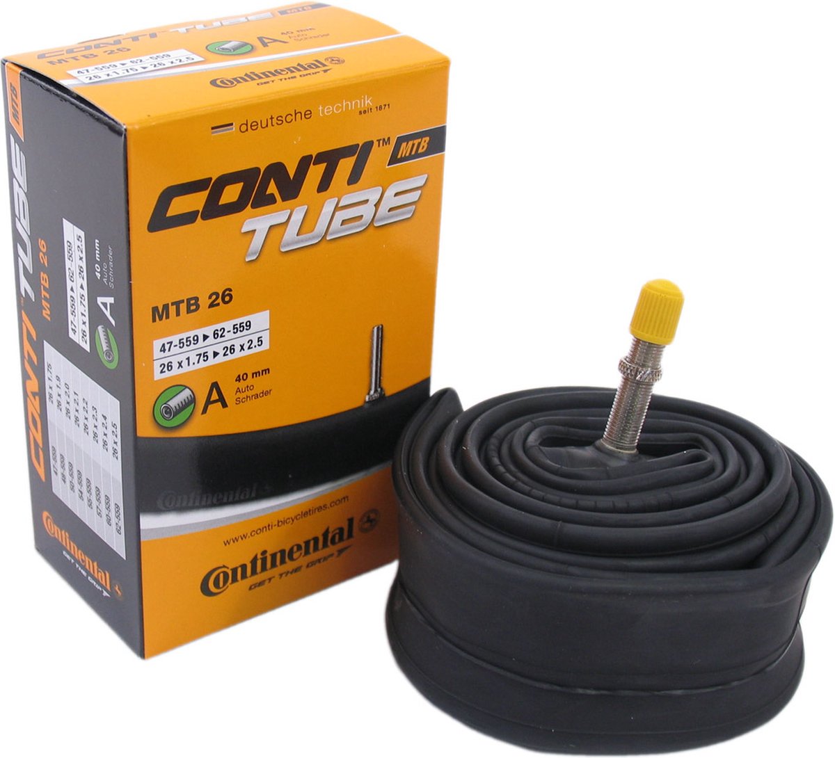 Continental Binnenband Mtb 26 Inch (47/62-559) Av 40 Mm - Zwart