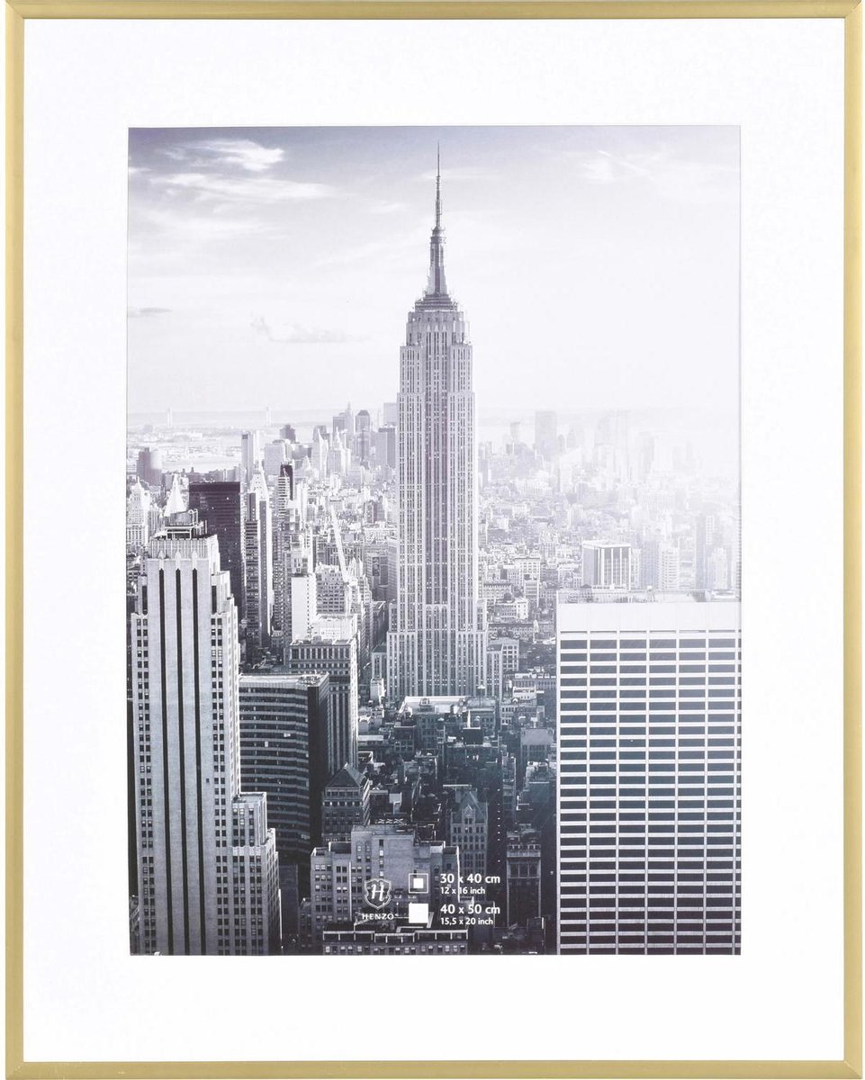 Henzo Fotolijst Manhattan - 40 X 50 Cm -kleurig - Goud