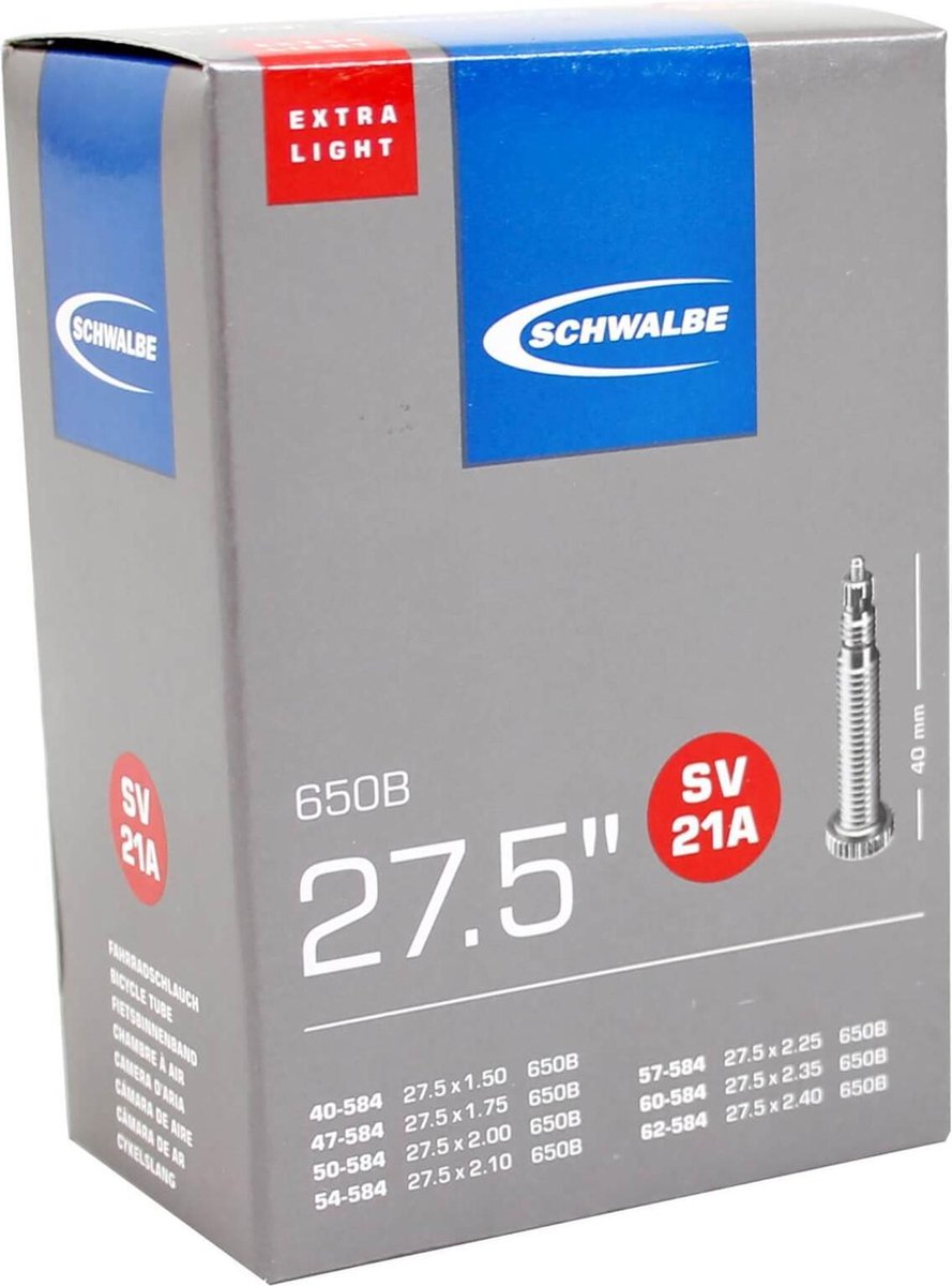 Schwalbe Binnenband 27.5 X 1.50/2.40(41/62-584) Fv 40 Mm - Zwart
