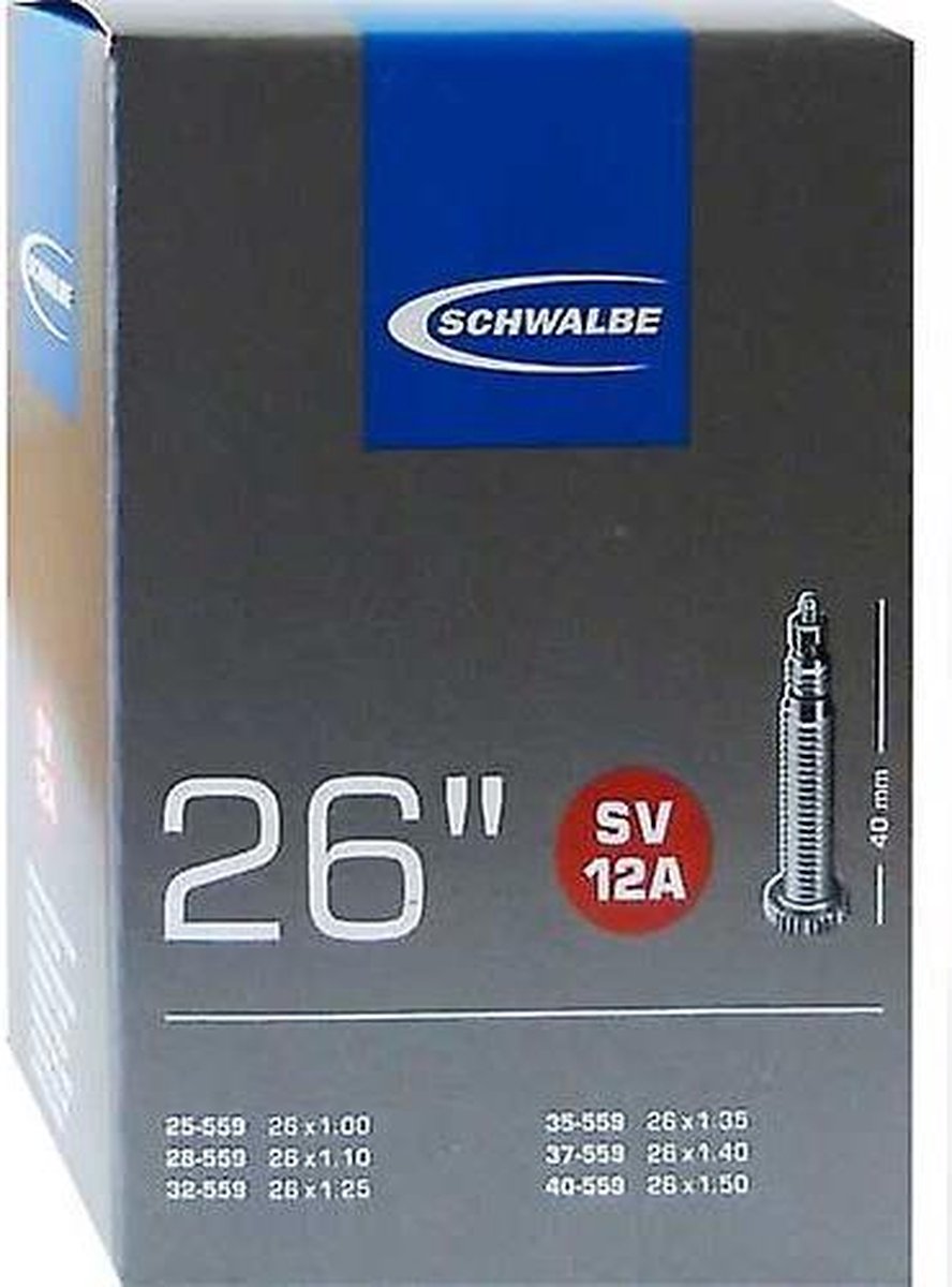 Schwalbe Binnenband 12asv 26 X 1.00/1.50(25/40-559) Fv 40 Mm - Zwart