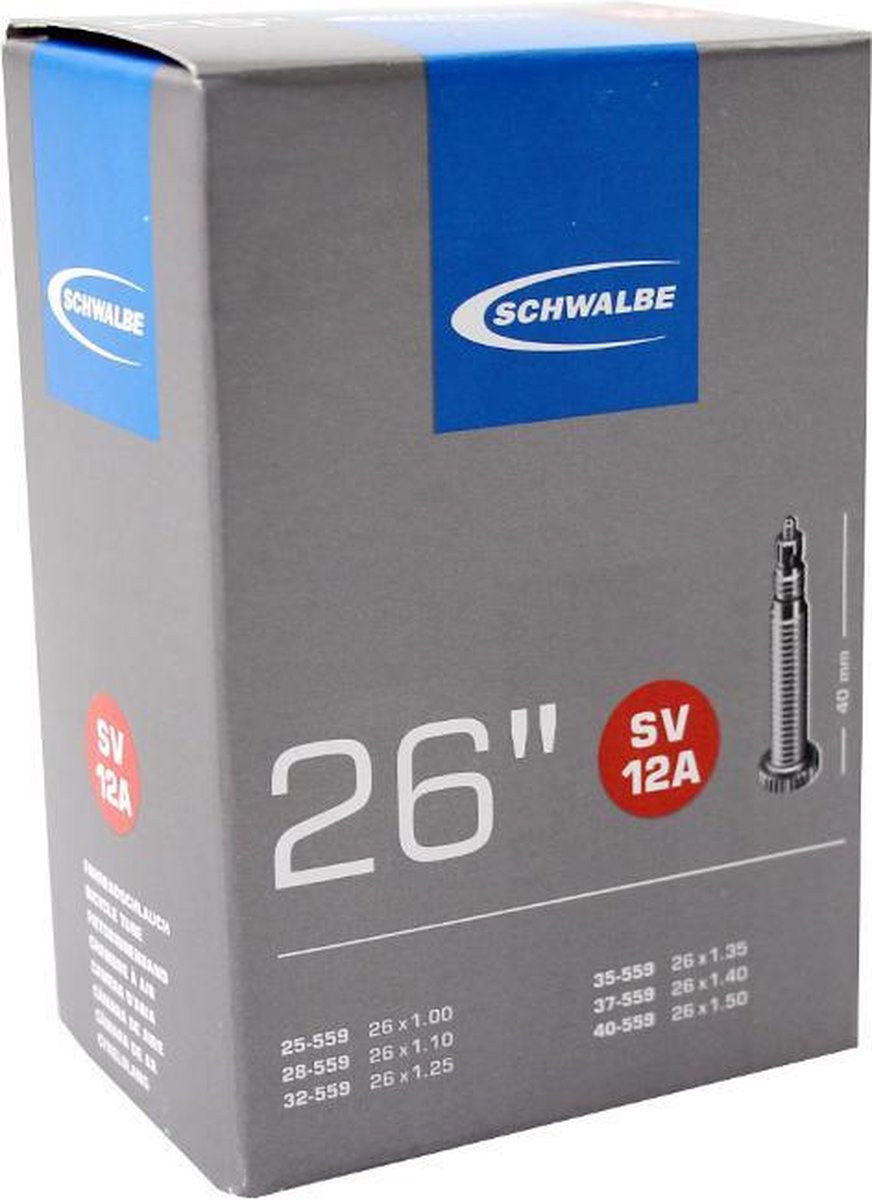 Schwalbe Binnenband 12asv 26 X 1.00/1.50(25/40-559) Fv 40 Mm - Zwart