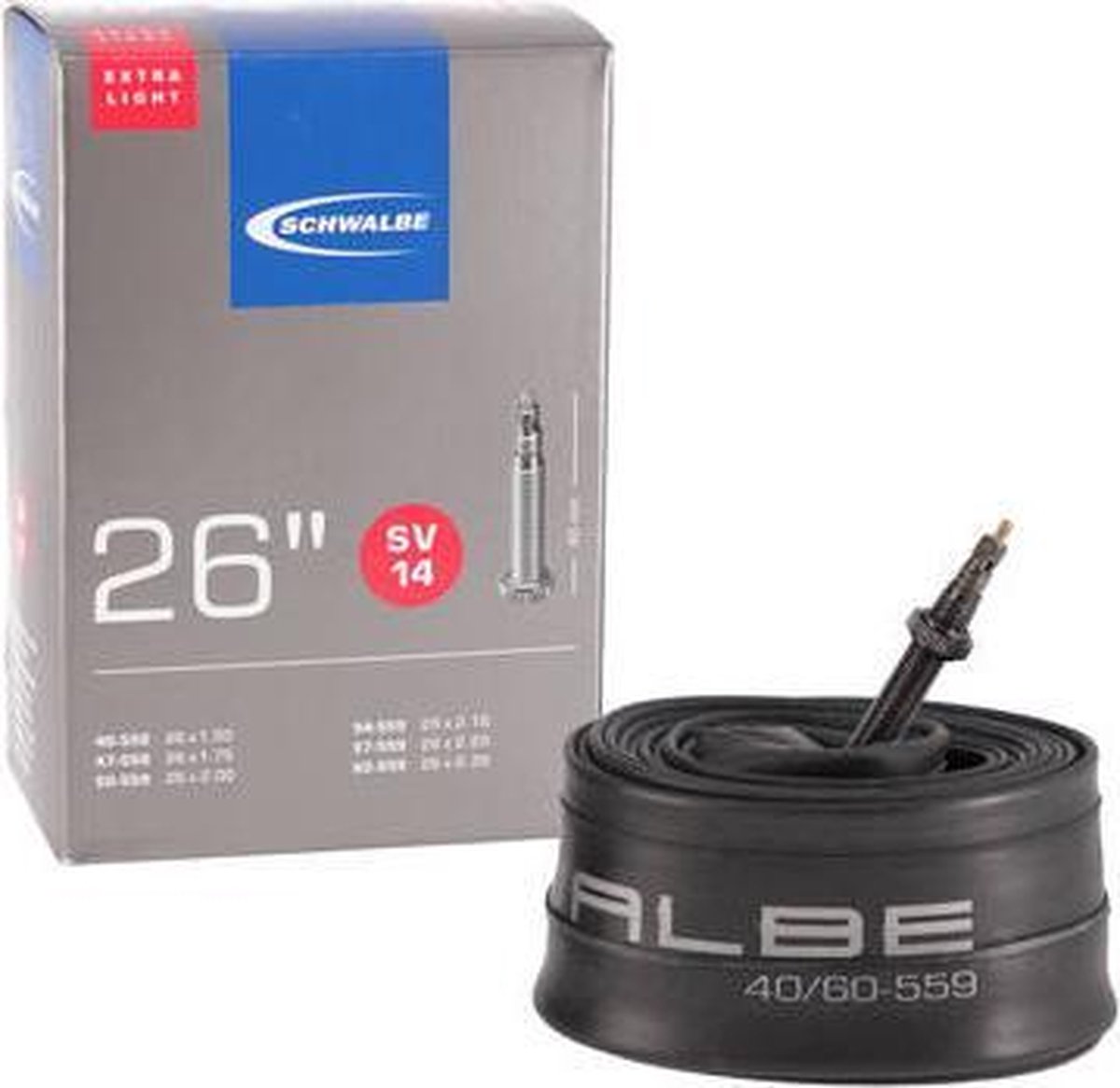 Schwalbe Binnenband 26 X 1.50/2.35(40/60-559) Fv 40 Mm - Zwart