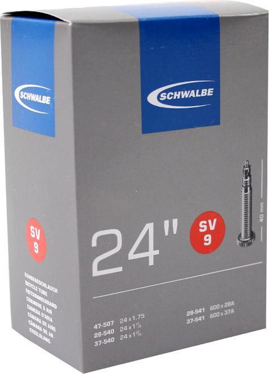 Schwalbe Binnenband 24 X 1.75/1 3/8*(28/47-507/541) Fv 40 Mm - Zwart