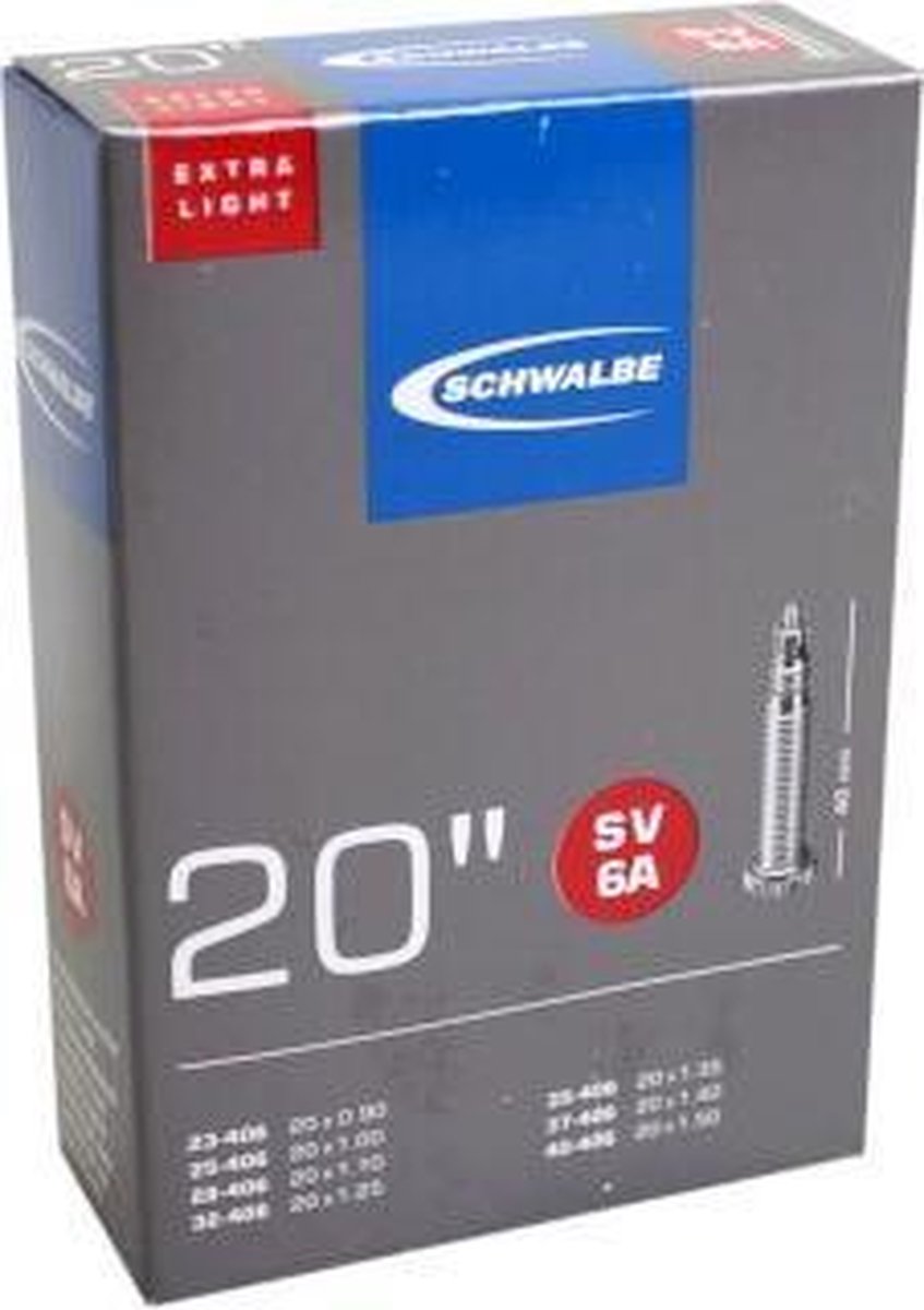 Schwalbe Binnenband 20 X 0.90-1.50 (23/40-406) Fv 40 Mm - Zwart