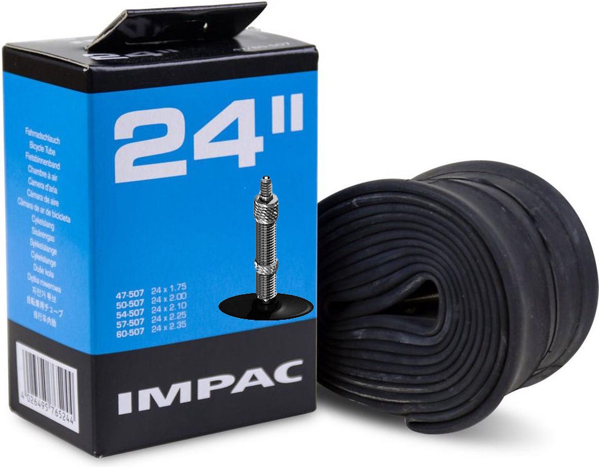 Impac Binnenband 24 X 1.75/2.35(47/60-507) Dv 40 Mm - Zwart
