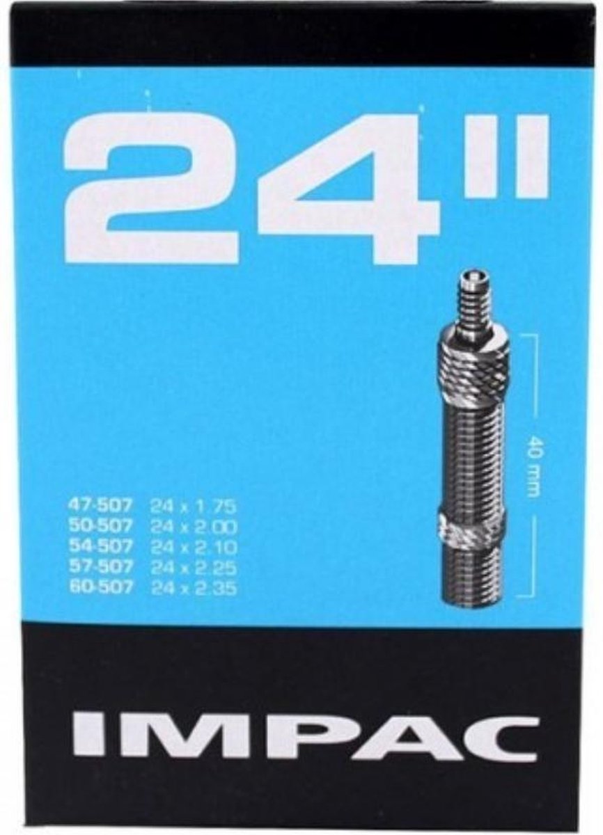 Impac Binnenband 24 X 1.75/2.35(47/60-507) Dv 40 Mm - Zwart