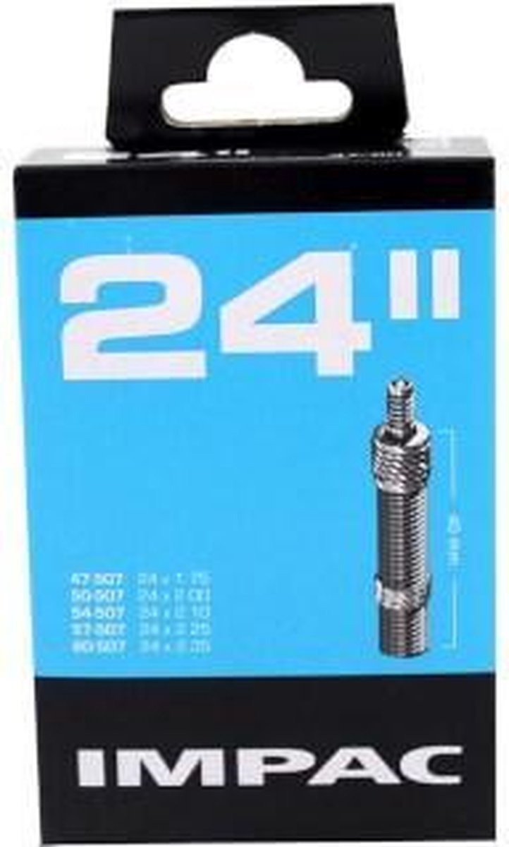 Impac Binnenband 24 X 1.75/2.35(47/60-507) Dv 40 Mm - Zwart