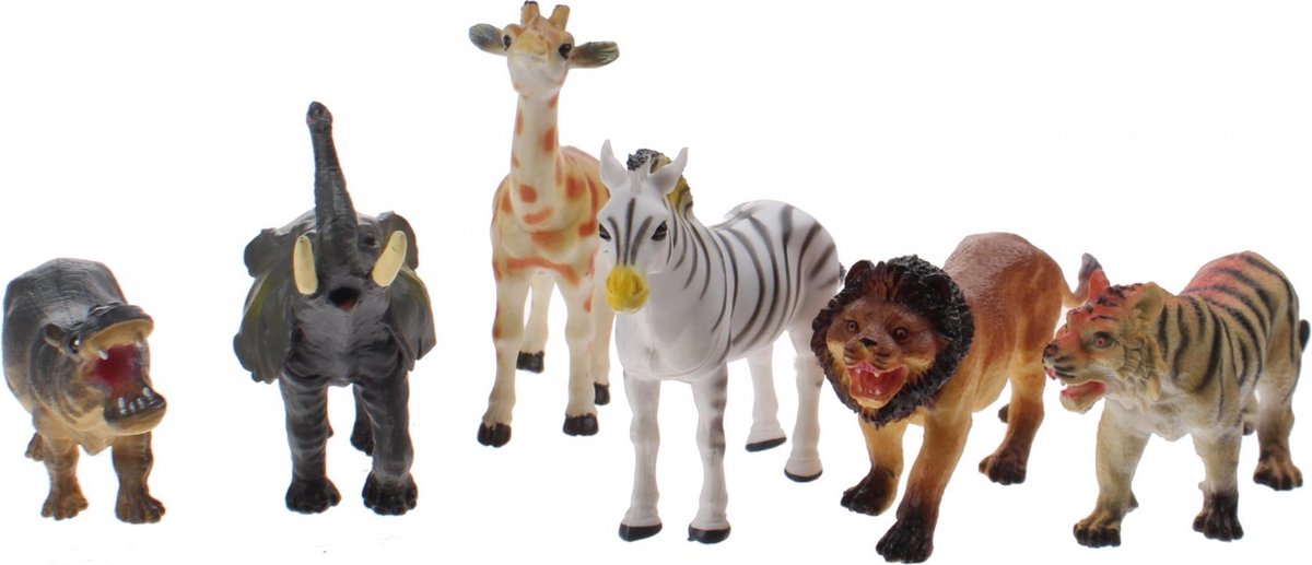 Johntoy Animal World Speelset Wilde Dieren 6-delig