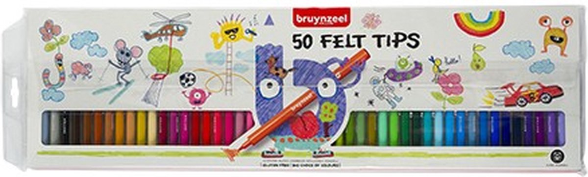 Bruynzeel Etui 50 Viltstiften