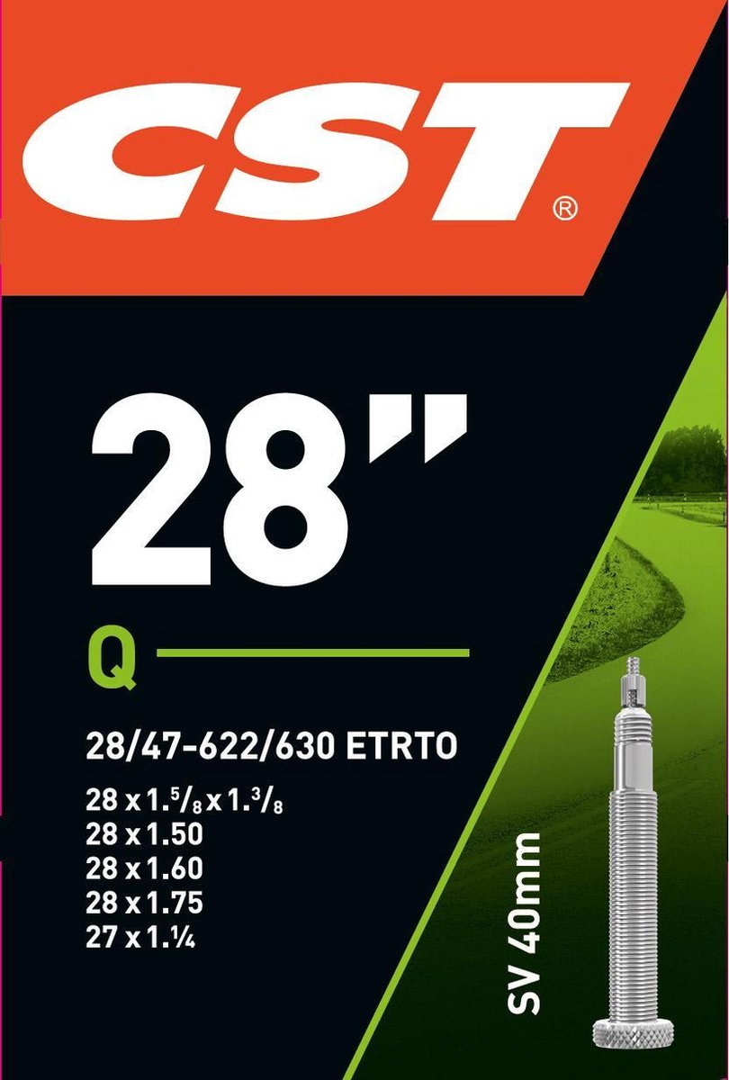 CST Binnenband 28 X 1.20/1.75 (28/47-622) Fv 40 Mm - Zwart