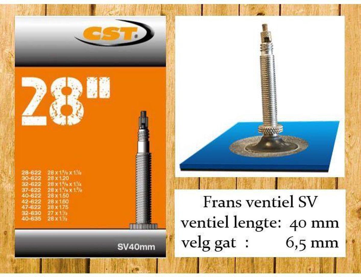 CST Binnenband 28 X 1.20/1.75 (28/47-622) Fv 40 Mm - Zwart