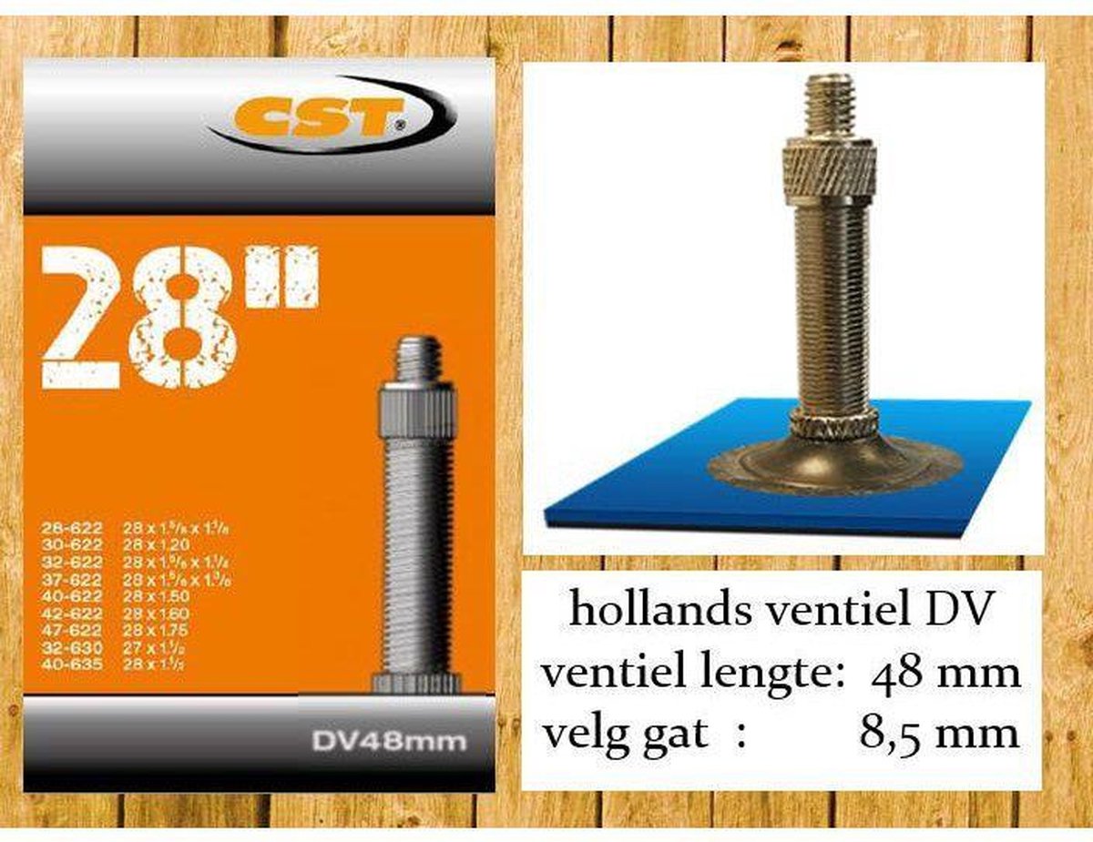 CST Binnenband 28 Inch (37-622) Dv 48 Mm - Zwart