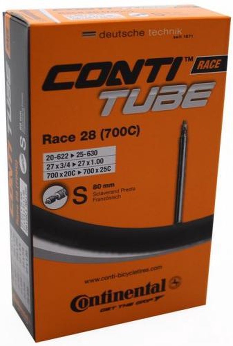 Continental Binnenband Race 28 Inch (18/25-622) Fv 80 Mm - Zwart