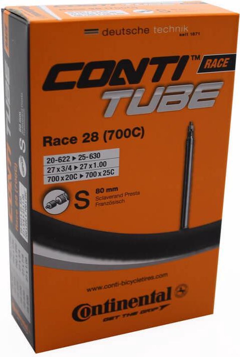 Continental Binnenband Race 28 Inch (18/25-622) Fv 80 Mm - Zwart