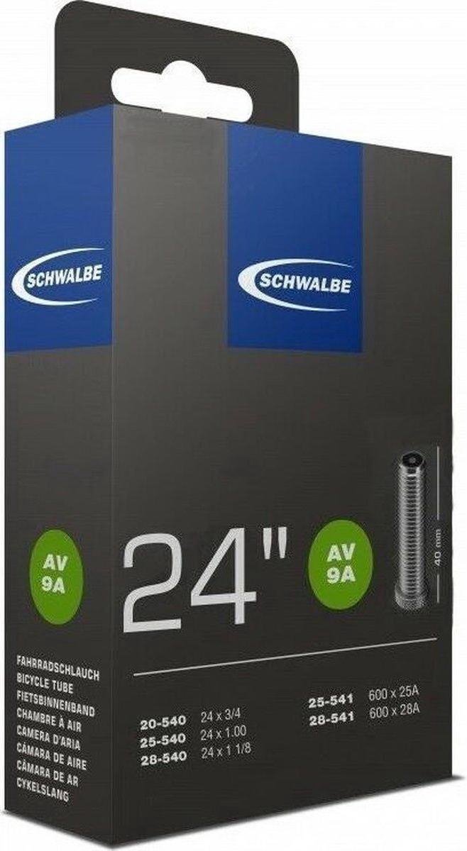 Schwalbe Binnenband 24 X 3/4 / 1 1/8 (20/28-540/541) Av 9a 40 Mm - Zwart