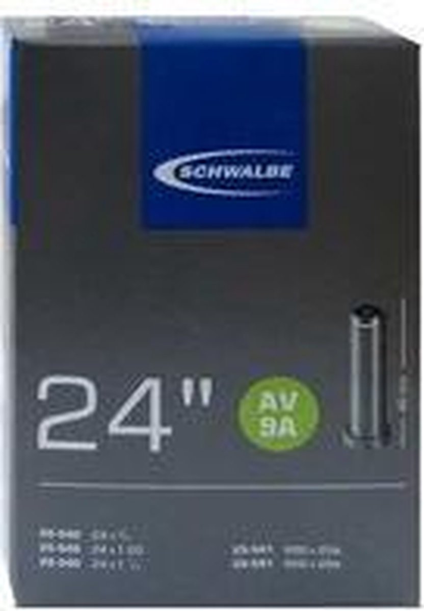 Schwalbe Binnenband 24 X 3/4 / 1 1/8 (20/28-540/541) Av 9a 40 Mm - Zwart