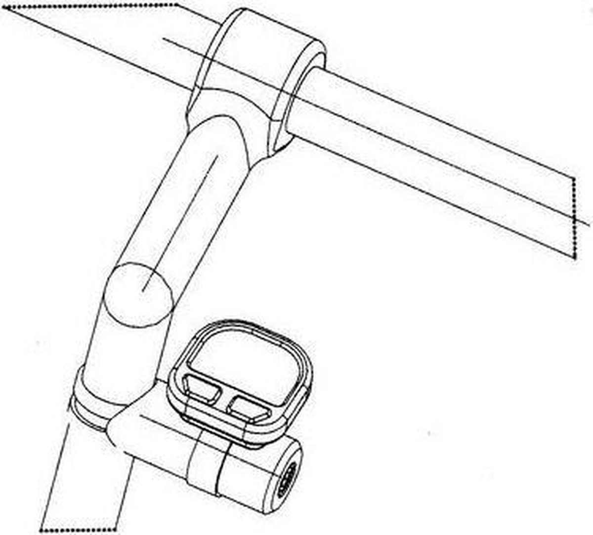 Primax Fietscomputer Paaltje 22,2mm - Zwart