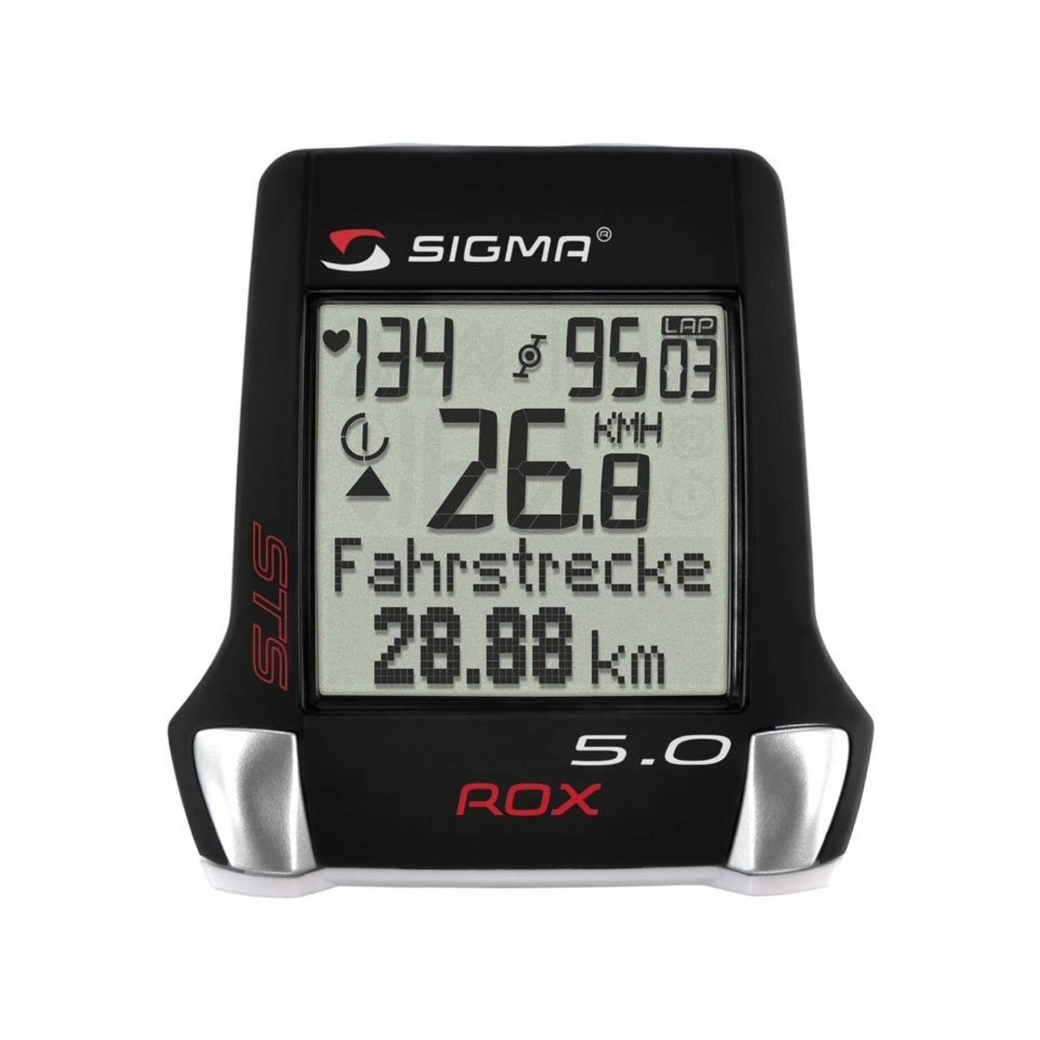 Sigma Fietscomputer Rox 5.0 - Zwart