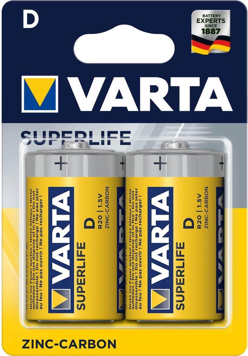 Varta Superlife Batterijen R20