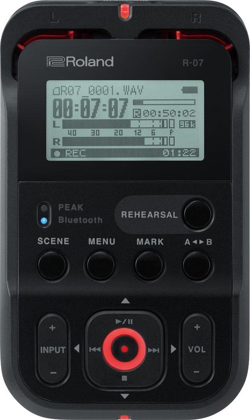 Roland R07 B field recorder zwart