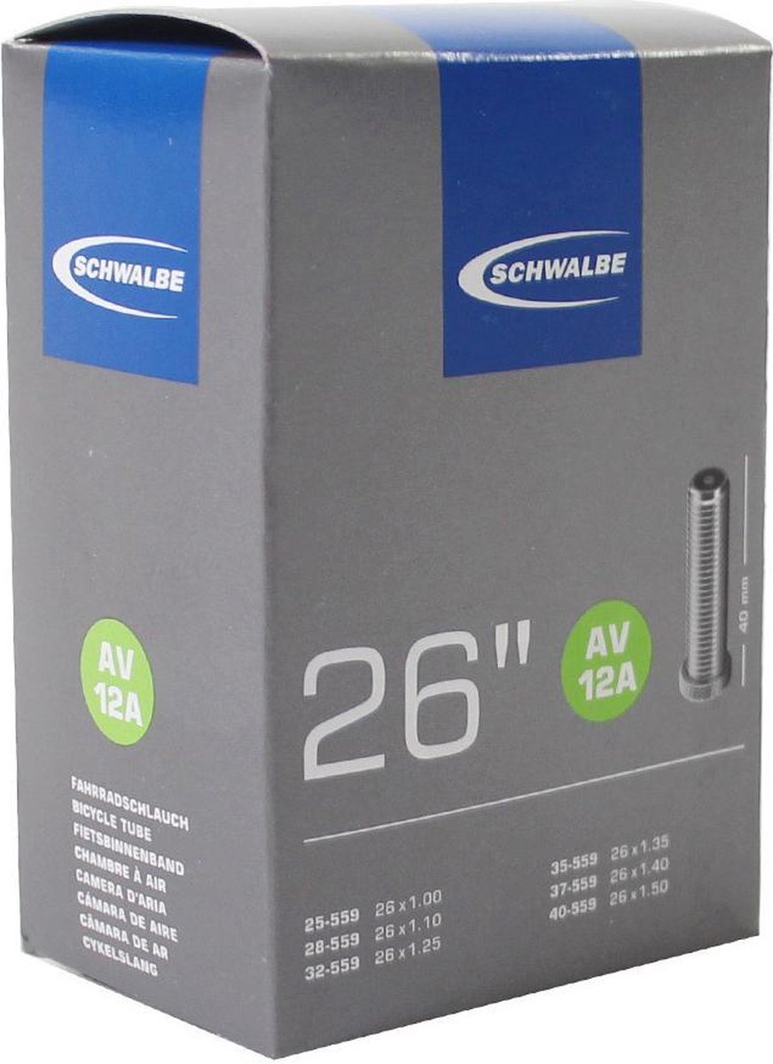 Schwalbe Binnenband 26 X 1.00/1.50 (25/40-559) Av 40 Mm - Zwart