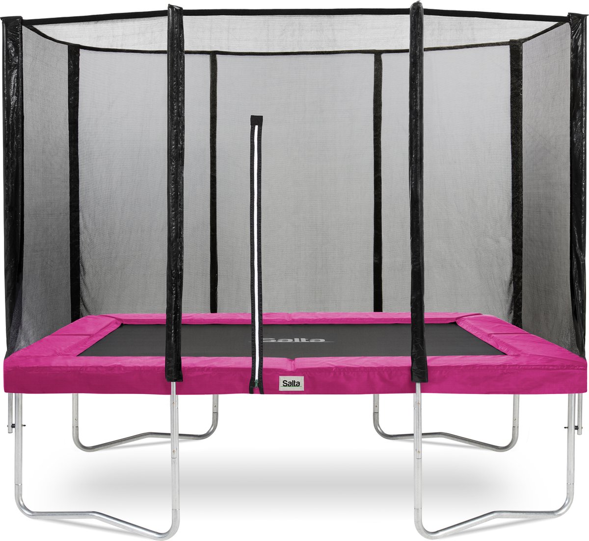 Salta Combo Trampoline Met Veiligheidsnet Rechthoekig - 213 X 305 Cm - - Roze