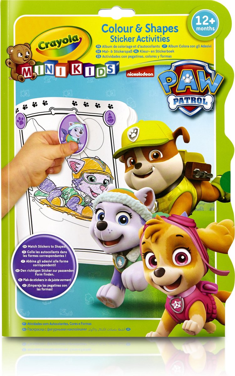 Crayola Paw Patrol Kleur&stickerboek