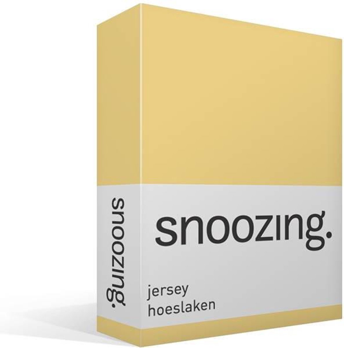 Snoozing Jersey Hoeslaken - 100% Gebreide Jersey Katoen - 2-persoons (120x200 Cm) - - Geel