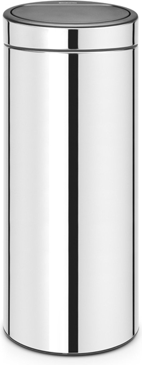 Brabantia Touch Bin 30 L - Brilliant Steel - Silver