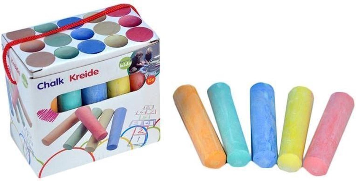 Eddy Toys Stoepkrijt - 6 Stuks