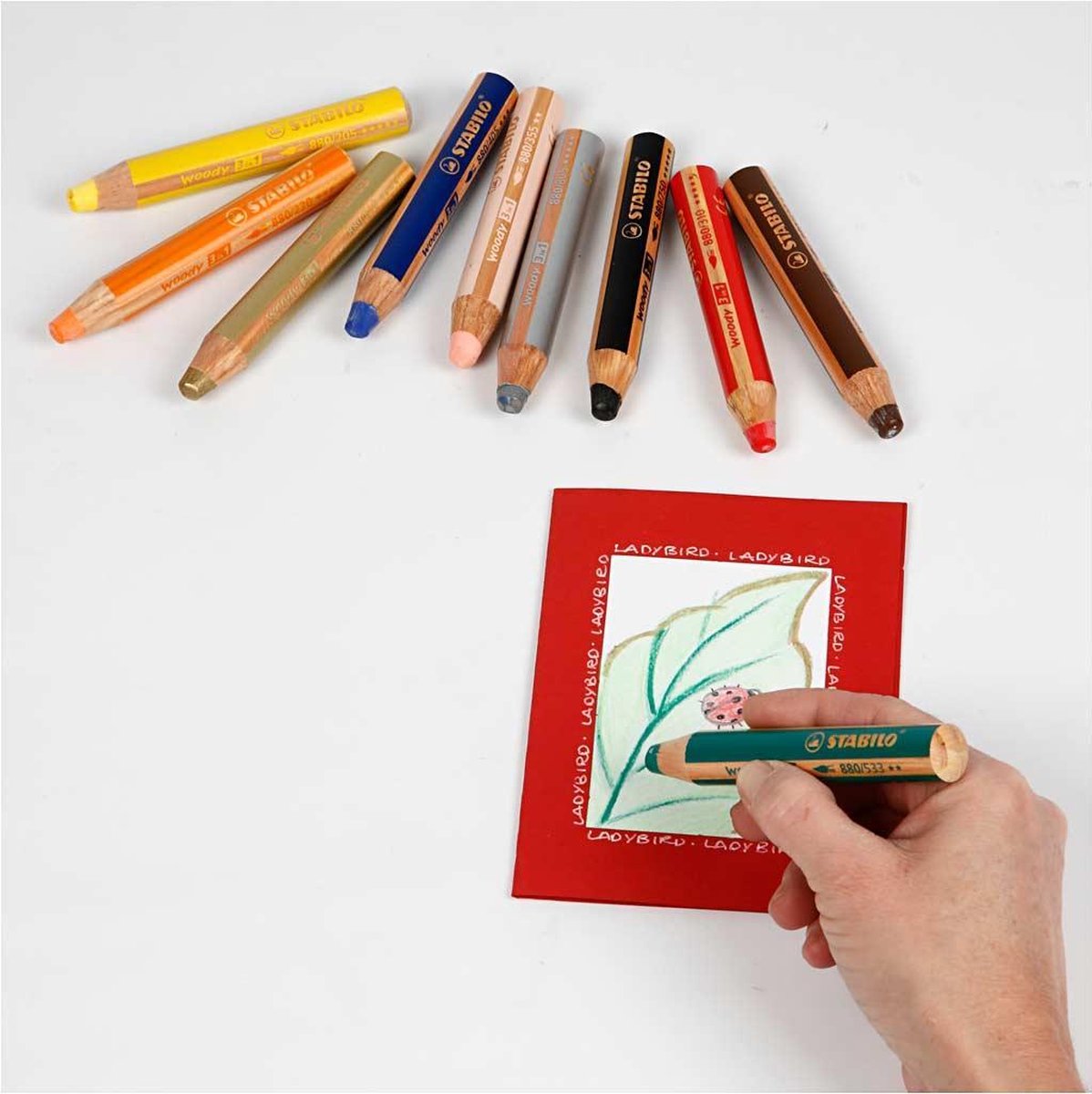 Stabilo Potloden Woody 3 In 1 - 10 Stuks - Potlood