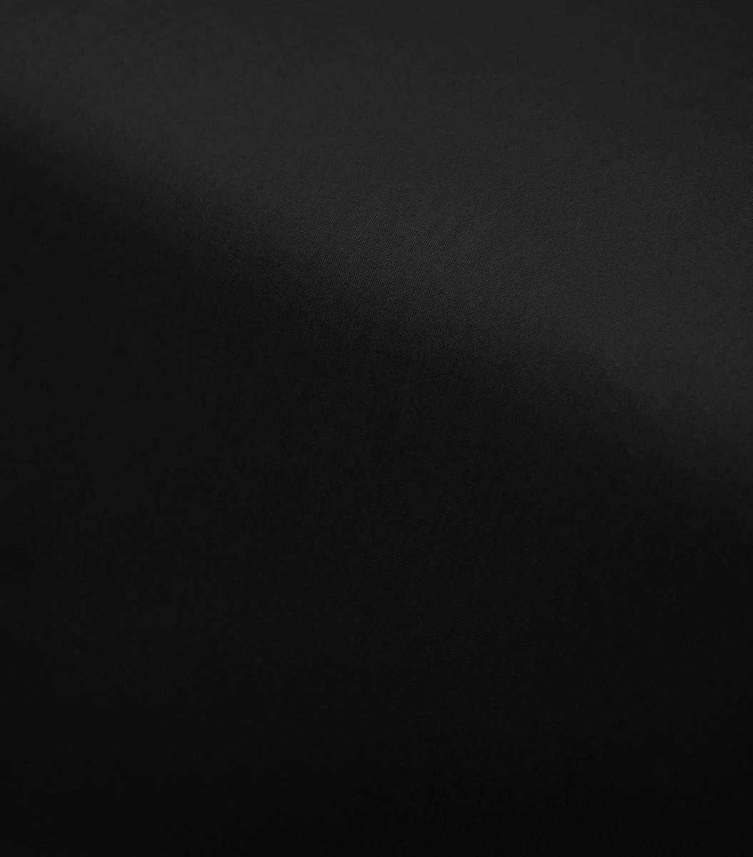 Essenza Satin Hoeslaken - 100% Katoen-satijn - 1-persoons (80x200 Cm) - Black - Zwart