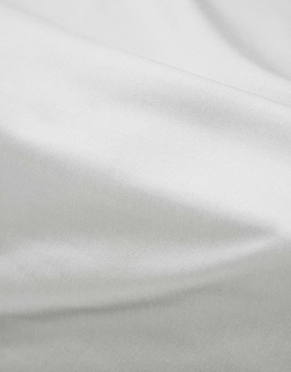 Essenza Satin Hoeslaken - 100% Katoen-satijn - 1-persoons (80x200 Cm) - White - Wit