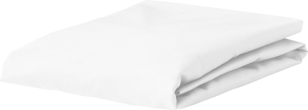 Essenza Satin Hoeslaken - 100% Katoen-satijn - 1-persoons (80x200 Cm) - White - Wit