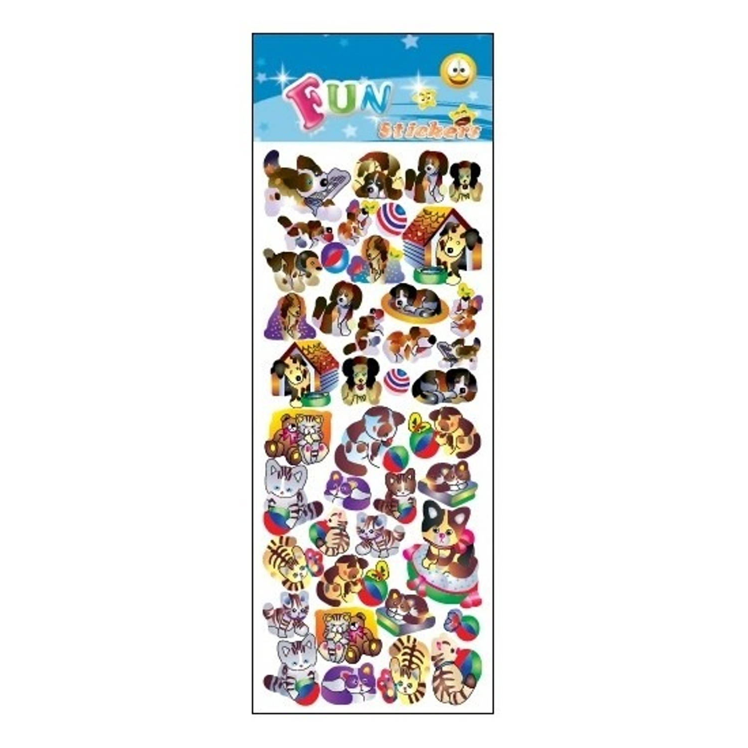 Stickervel Animatie Honden En Katten