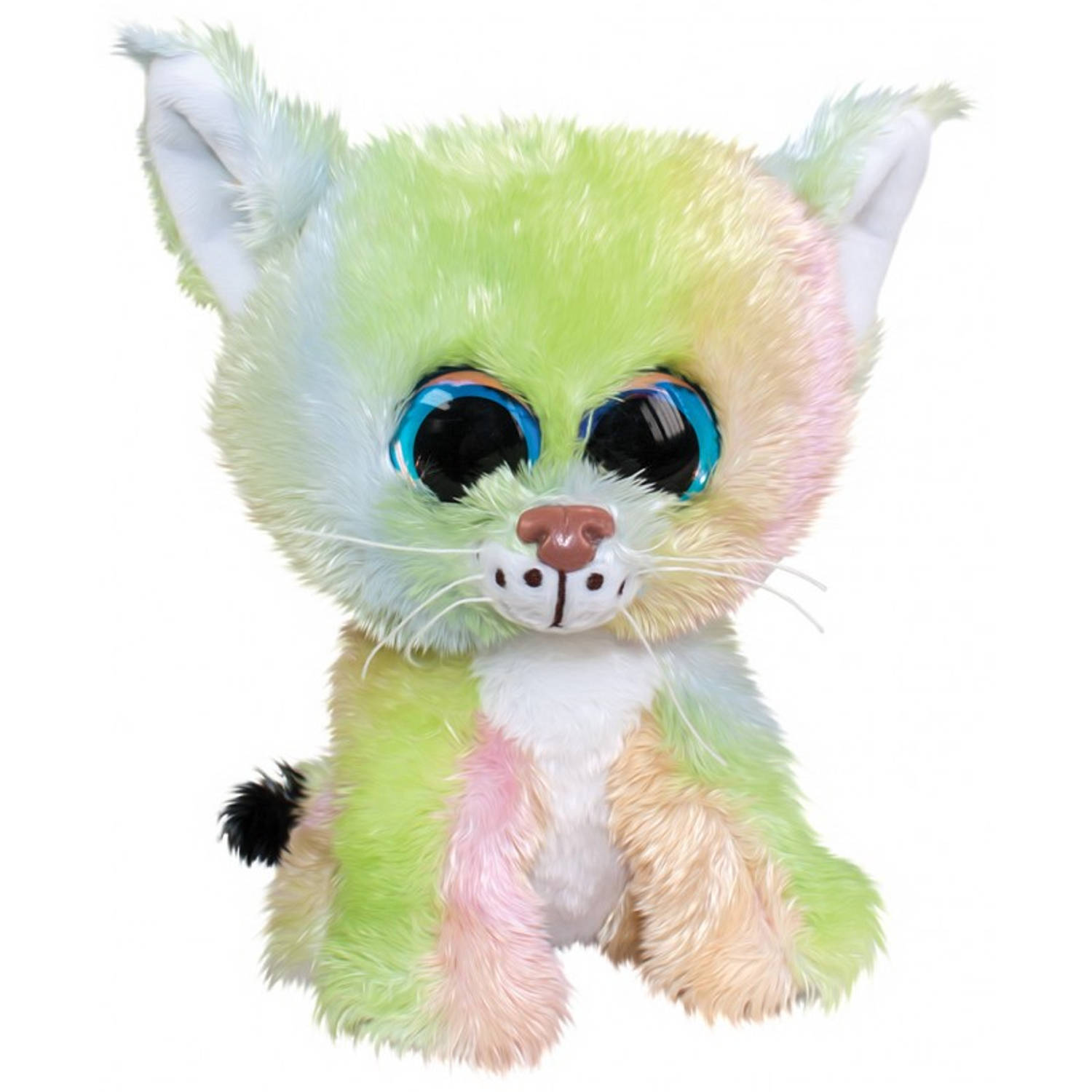 Lumo Stars Knuffeldier Lynx Aurora - Classic - 15cm - Groen