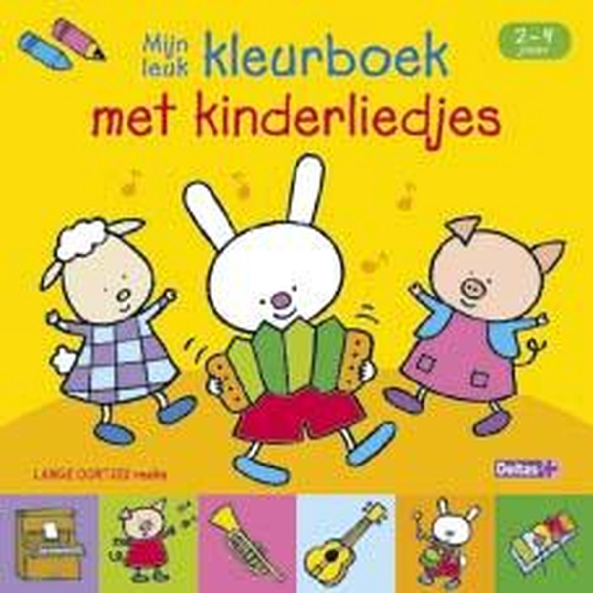 Kleurboek Met Liedjes - Geel